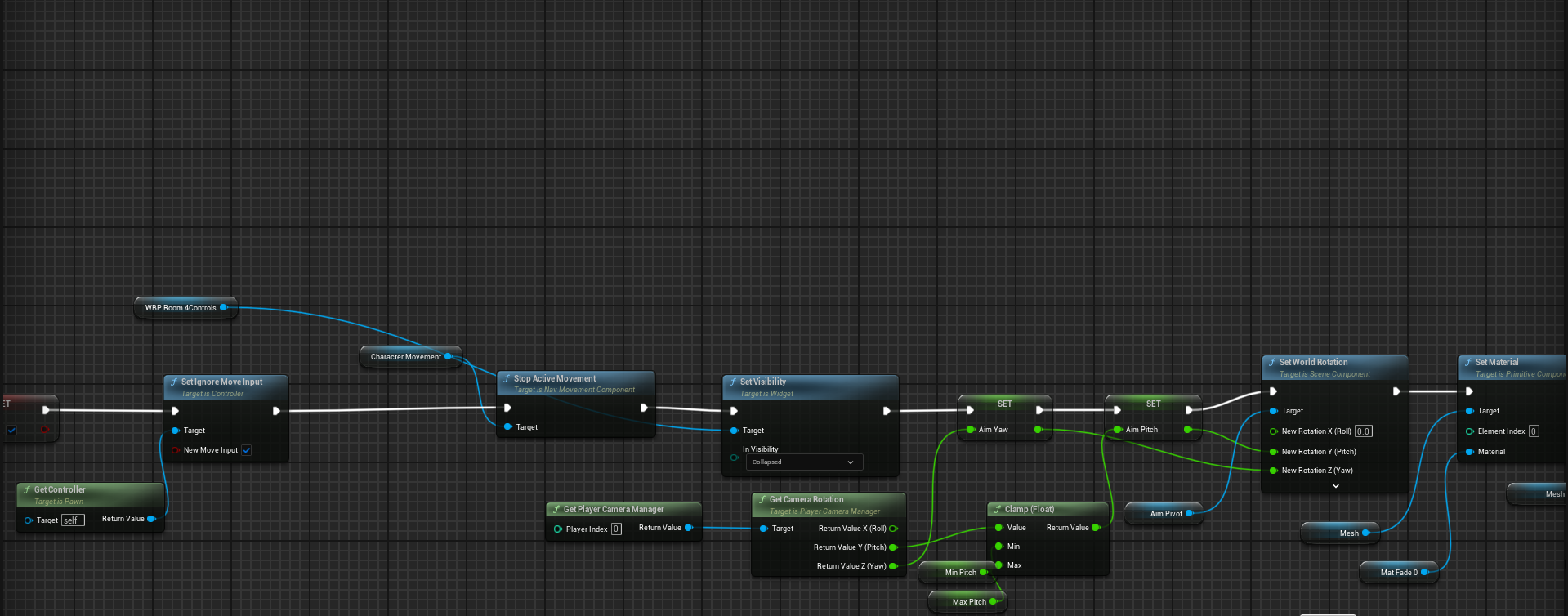AimCube2 blueprint code sample